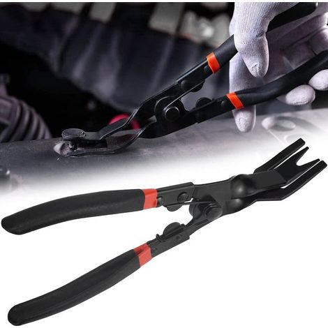 240mm Polypropylene + Manganese Steel Staple Remover Pliers, Door Rivet Pliers, Rustproof Staple Remover Pliers, Anti-Slip Spring Loaded for Car Furniture Door Panels (1/5)
