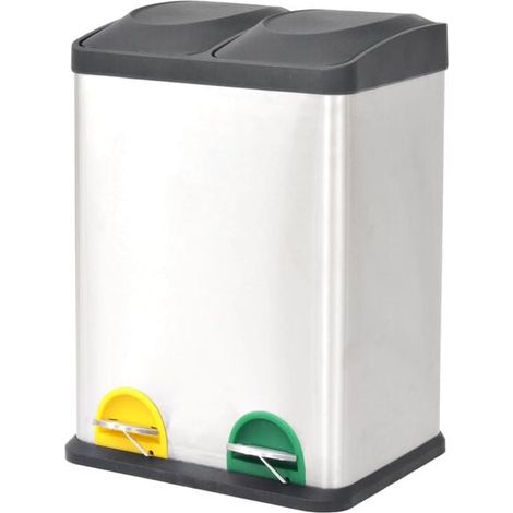 Poubelle en acier inoxydable de 36 litres (1/5)