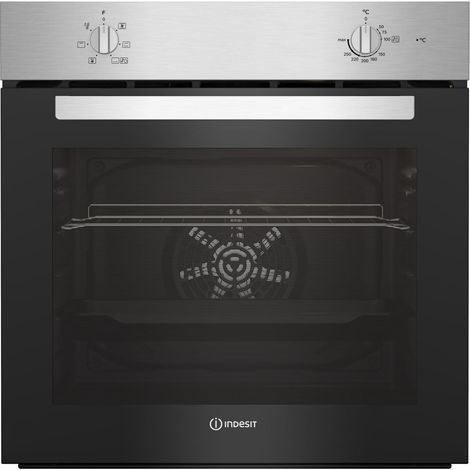 Indesit – Four traditionnel hydrolyse 66L – Nettoyage facile – Classe énergétique A – Inox