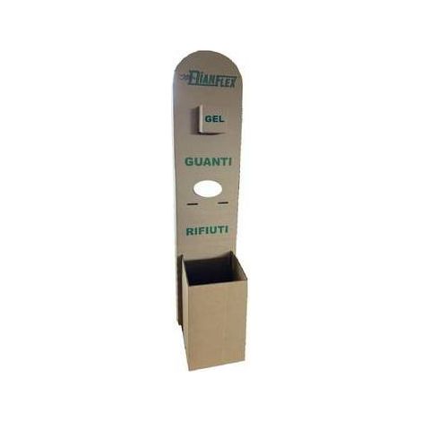 COLONNINA PER IGIENIZZANTE FULL-OPTIONAL RESISTENTE IN CARTONE Misura: HxLxP cm 130x30x50