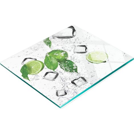 Dekoratives Schneidebrett aus gehärtetem Glas zum Zerkleinern von Limetten und Eiswürfeln, 60 x 52 cm (1/5)