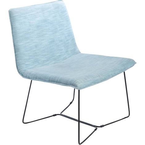 Fauteuil bleu Isaure (1/5)