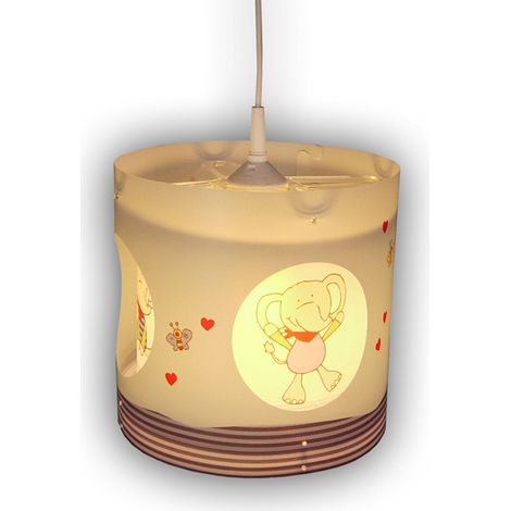 LED Kinderzimmer Deckenleuchte Lampenschirm drehend Motiv Lolo Lombardo (1/5)