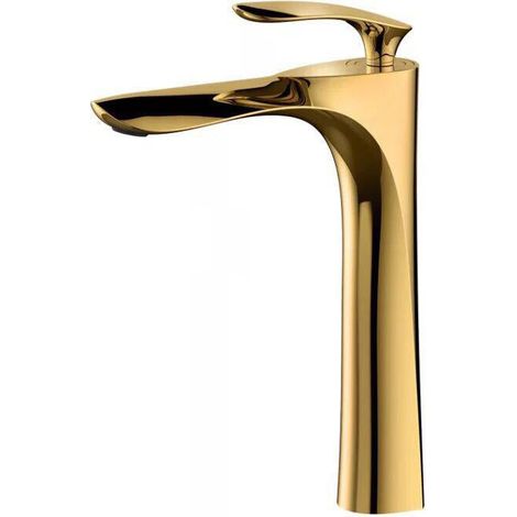 ROBINET DE LAVABO SURÉLEVÉ 205 DORÉ COLLECTION SCAMANDRE (1/5)