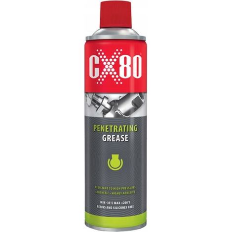 Graisse pénétrante en aérosol incolore 240 °C 500 ml CX80