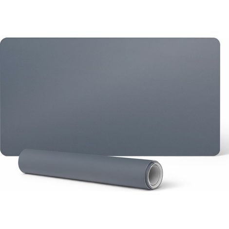 Alfombrilla de teclado moderna de vinilo, azul oscuro, 90x45 cm