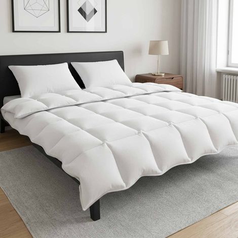 vidaXL Juego de Duvet de Invierno 3 uds. Blanco Fibra de bambú (1/5)