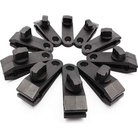 CCYKXA 10 Pack Tarp Clips, Heavy Duty Thumb Screws - Strong Locking Tent Clamps for Tarps, Awnings, Outdoor Camping, Caravan Awnings, Car Covers, Pool Covers