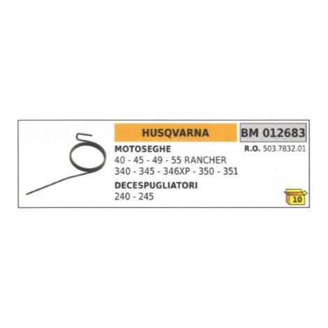 Arrancador de muelle de retroceso Motosierra HUSQVARNA 40 - 45 desbrozadora 240 - 245