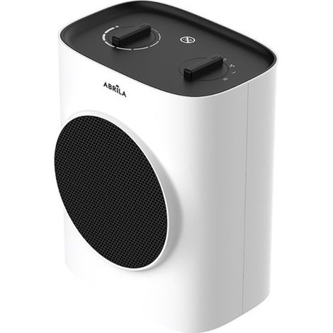 Termoventilador Cerámico Chipre Blanco/Negro 1500W 2 Potencias 3 Funciones Antivuelco Termostato (21,5x17,5x12,8cm) (1/2)