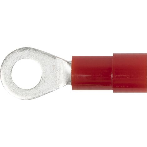 Wiha Cosse de câble à sertir, forme d’anneau, isolée 100 pcs DIN 0.5 - 1 mm², M4 (43954)