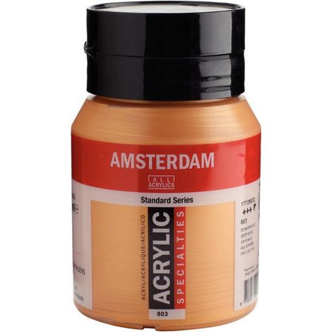 Peinture Acrylique - Or foncé - 803 - Amsterdam - Pot de 500ml (1/2)