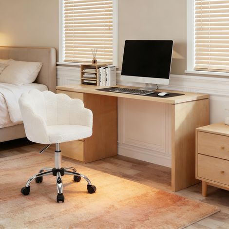 Chaise de bureau à motif floral et feuilles, fauteuil maquillage confortable élégant