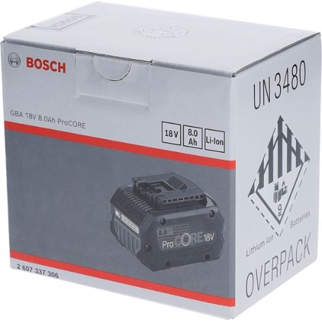 Batteria Ricaricabile Bosch ProCORE18V 8.0Ah Nera (1/2)