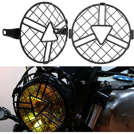 Nouvelle grille de protection en métal pour phare avant de moto rétro CG125