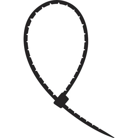 Serre-câbles 150 mm x 2,8 mm - Ruban de câble noir - Dévissez simplement le serre-câble après la fixation et le tour est joué - Polyamide 6.6 (1/2)
