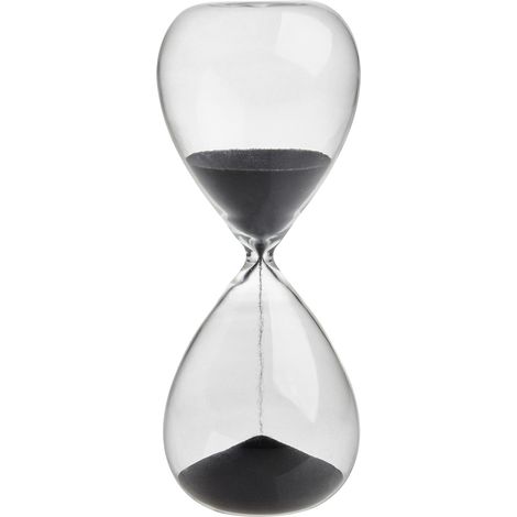 TFA Dostmann Sanduhr Transparent, Anthrazit analog