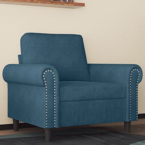 Sessel Blau 60 cm Samt