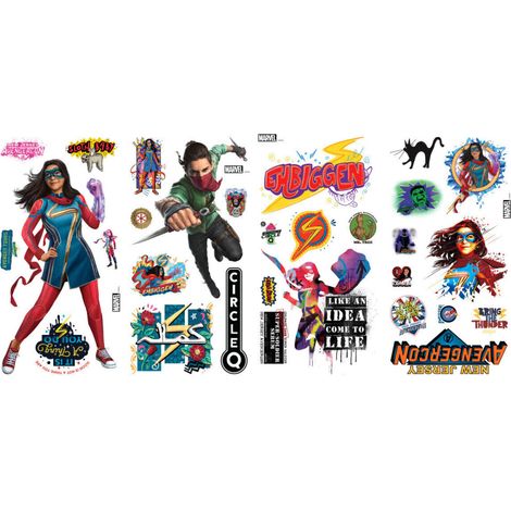 Stickers Muraux Personnages Miss Marvel (1/5)