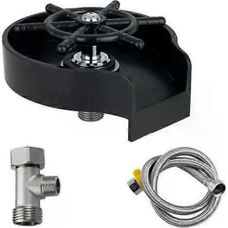 Robinet automatique à jet haute pression - Noir, G1/2 Trois voies (1/2)