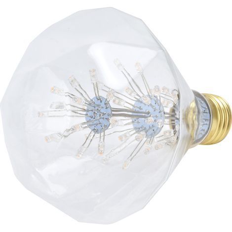 Vintage LED-Glasbirne, 3 W, E27, antik, festlich, dekorativ, rund, 85–265 V, warmweißes Licht (1/5)