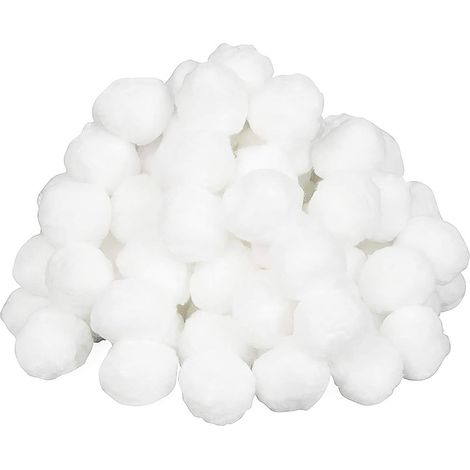 Boules filtrantes pour piscine - Sable - Réutilisables, hautement efficaces et écologiques - Boules filtrantes multi-billes - Sable blanc - 500 g-AquaForge (1/5)