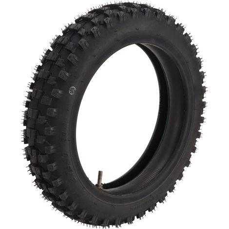 Pneu à crampons 2.75‑10, kit chambre à air 2.75/2.50‑10 universel pour motos tout-terrain, motocross, pit bike et dirt bike 50cc, 70cc, 90cc et 110cc (1/5)