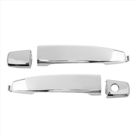 2 cubiertas de manija exterior de puerta delantera izquierda con ojo de cerradura de ABS para (1/5)