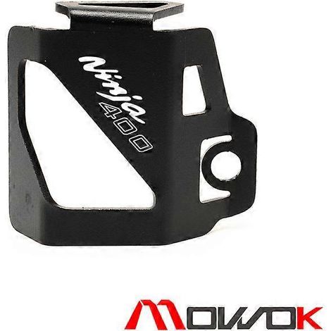 Ces accessoires moto sont compatibles avec la Kawasaki Ninja NINJA400 Z400 : cache de protection de pot d'huile arrière modifié en alliage d'aluminium (NINJA400 noir). (1/5)