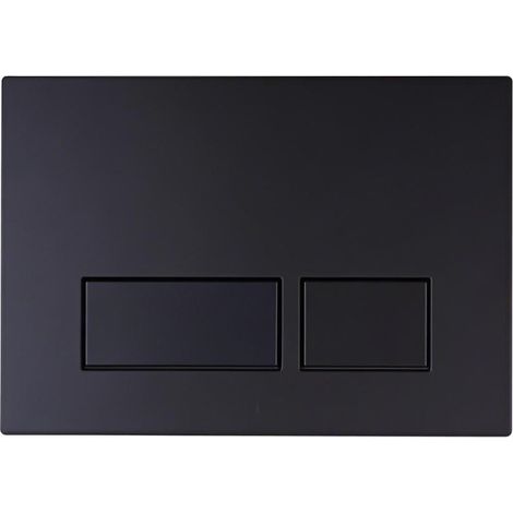 Doppelspül-Betätigungsfeld mit quadratischem Knopf, verdeckter Toilettentank-Knopf, schwarz