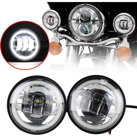 Phares antibrouillard à LED de 4,5 pouces, feux auxiliaires Harley, phares de modification et feux antibrouillard avant pour Wrangler, vente directe. (1/5)