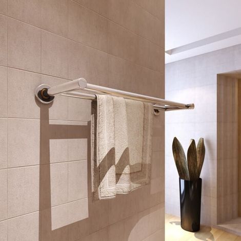 serviettes Porte double Barre Fixe 2 tubes (1/4)