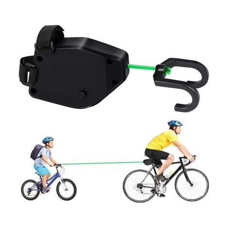 Corde de remorquage de vélo rétractable,Barre Traction Velo Enfant,Câble de Traction,Corde de Traction pour Enfants,Corde de Traction pour VTT (1/5)
