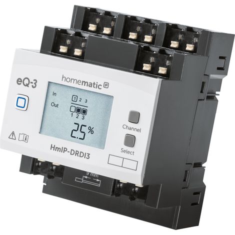 Homematic IP HMIP-DRDI3 Monté sur rail DIN Actionneur variateur 3 canaux (1/5)