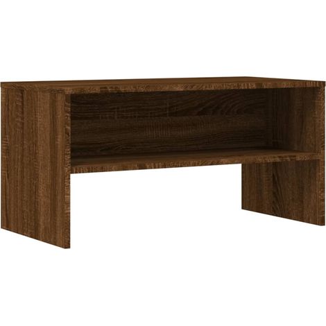 Mobile TV multimediale scaffale per televisione televisore buffet sala da pranzo soggiorno camera da letto rovere 80 x 40 x 40 cm derivati del legno marrone 020027241