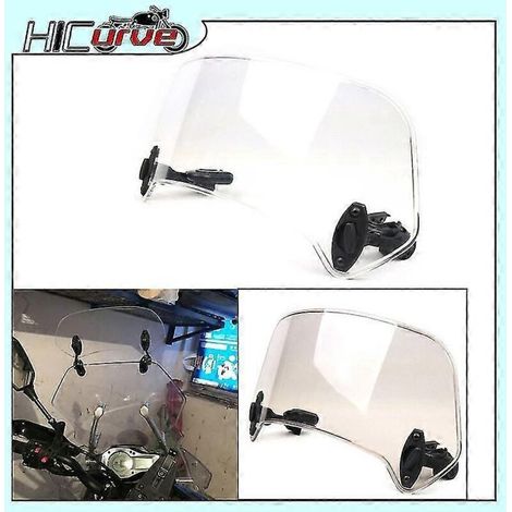 Pare-brise réglable avec extension, déflecteur et aileron verrouillables pour Yamaha MT-03, MT-07, MT-09, FZ1, FZ6, FZ8, YZF R1, R6, R3 – Petit modèle fumé (1/5)