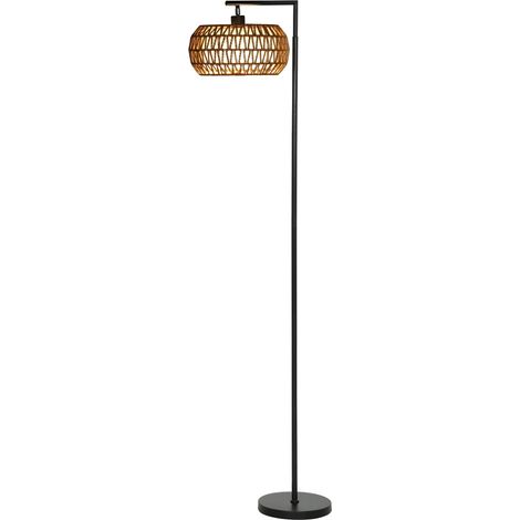 Lampadaire Bohème avec Abat-Jour Double Épaisseur, 3 Températures de Couleur, Dimmable avec Télécommande (1/5)