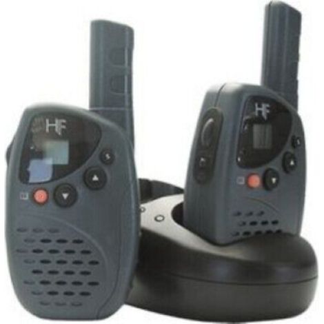 Avidsen 100502 Coppia Walkie Talkie Portata 5 Km, Black, Set di 2 Pezzi