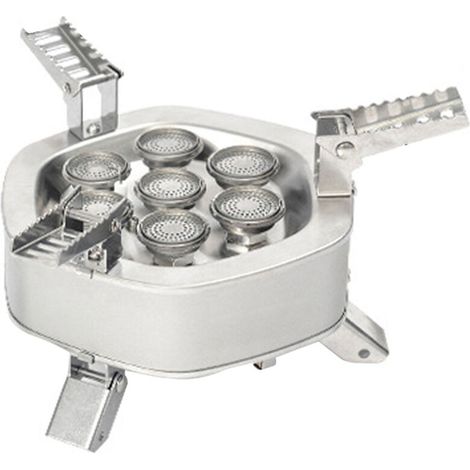 Réchaud de camping coupe-vent 18 000 W, allumage électronique, avec sac de rangement : idéal pour le camping, les pique-niques et la cuisine en plein air (1/5)