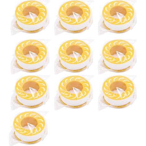Packung mit 10 Rollen PTFE-Teflonband mit Gewinde – 15 mm x 15 m – wasserdicht – für Schwimmbäder, Küchen, Sanitärinstallationen, Badezimmer und Toiletten (1/5)