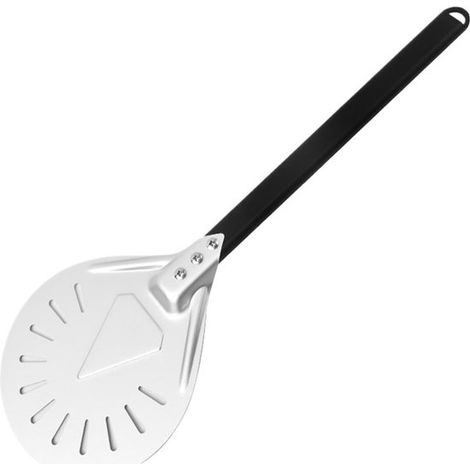 Spatule à pizza - Spatule rôtissoire - Cuisson de la pizza - Manche résistant à la chaleur - 57 x 19 cm - Argent (1/5)