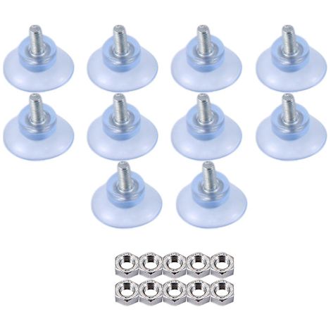 Filiyano-10 ventouses en caoutchouc résistant pour panneaux de verre avec vis M6 (1/5)