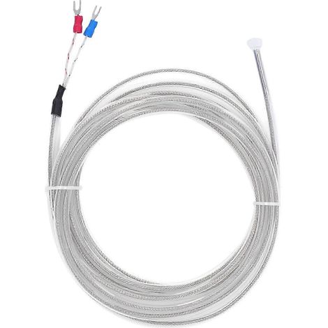 Thermoelementsonde Typ K BERM, wasserdichter, korrosionsbeständiger Temperatursensor, wasserbeständig, 4 Meter (13,1 Fuß) langes Kabel, präzise industrielle Messsonde. (1/5)