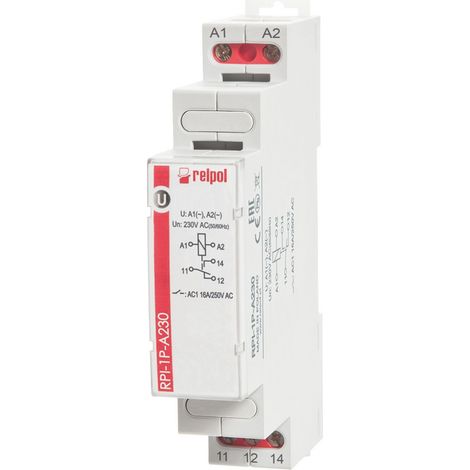 Rel茅 electromagn茅tico 1P 16A 230V CA AgSnO2 RPI-1P-A230 863360