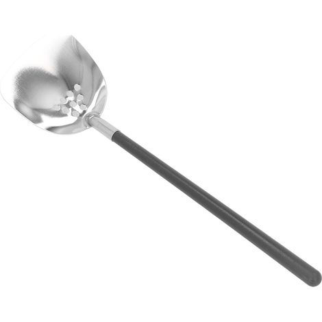 Louche à fondue en acier inoxydable anti-brûlure avec isolation thermique et manche long, louche à fondue avec manche noir, pelle anti-fuite (1/5)