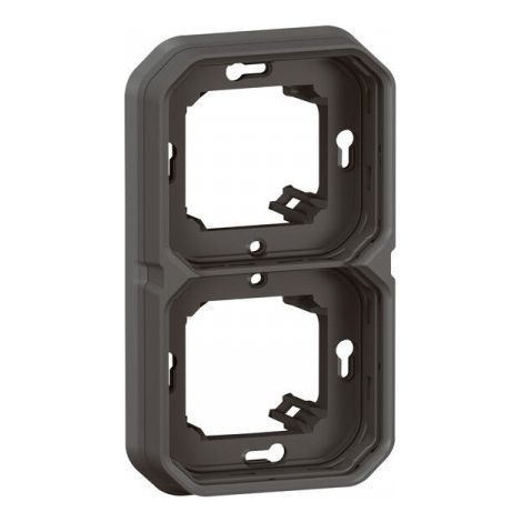 Legrand – Support étanche composable pour montage encastré 2 postes horizontaux ou verticaux – Pour chantiers humides – LEG069607L
