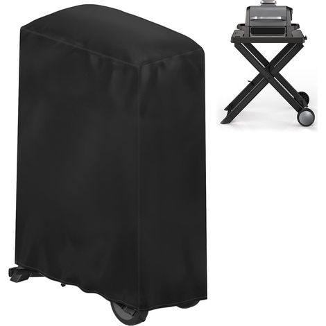 Housse de Gril de Haute qualité adaptée au Gril Ninja Woodfire [OG701EU] avec Bande élastique et Deux Cordons réglables, Oxford étanche à la poussière, adaptée aux Grils de Taille 24''×19''×13'' (1/5)