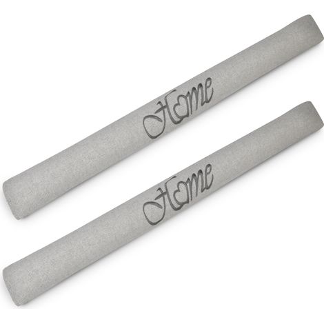 2er Set Zugluftstopper 120 cm lang Tuuli HO, Hellgrau
