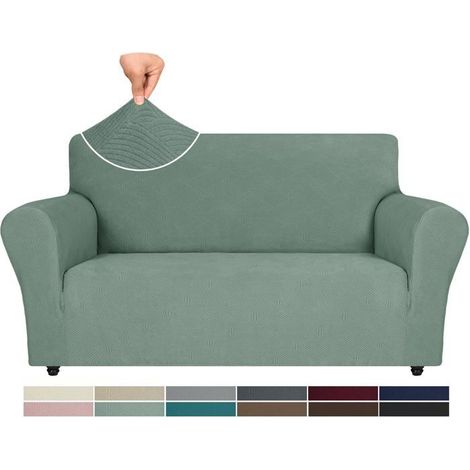 Ystyle Housse Canapé 2 Places, Universelle Housse Canape Protection Chat Chiens Griffures, Vert Clair