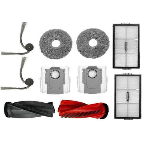 10 piezas para accesorios del robot aspirador Roborock G20s Ultra: cepillo lateral principal, bolsa para polvo, mopa, piezas de limpieza, edición 0711 (1/4)